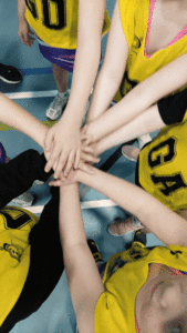 Diamonds Netball Club Wigan Hands in