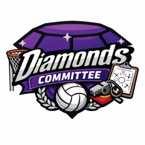 Diamonds Netball Club Wigan Committee logo